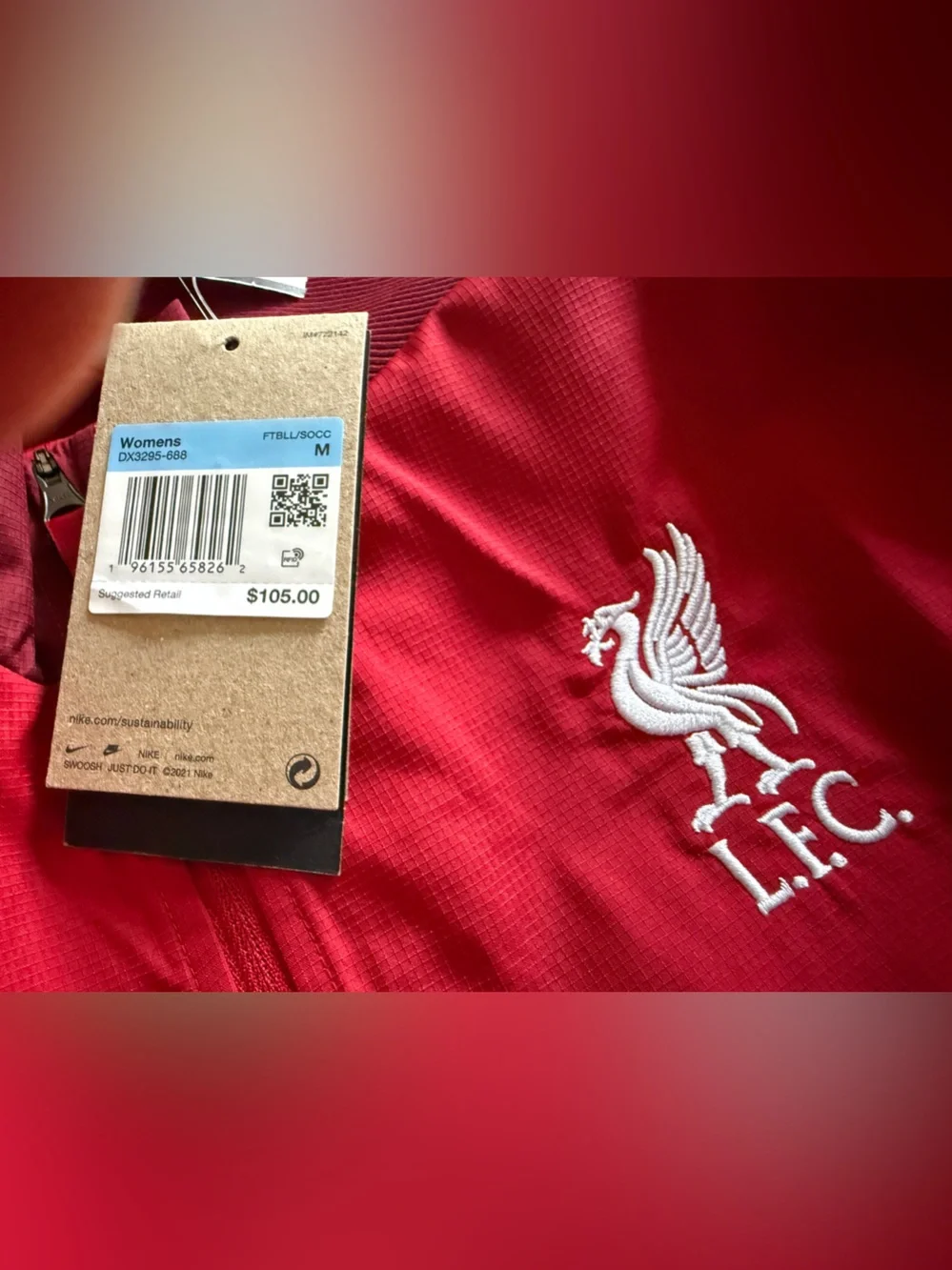 Nike [M] Liverpool FC Dri-FIT Raglan Anthem Women’s Jacket Red DX3295-688